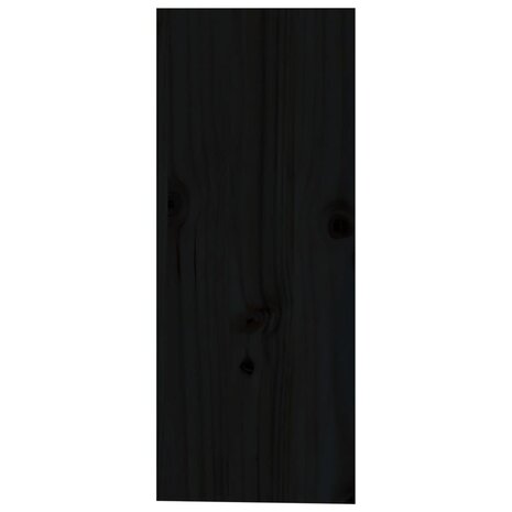 Wijnkast 62x25x62 cm massief grenenhout zwart