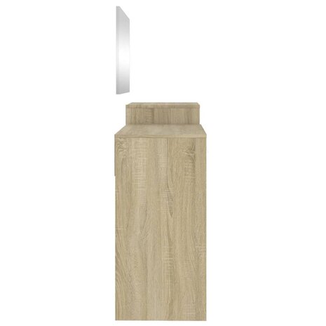 3-delige Kaptafelset bewerkt hout sonoma eikenkleurig