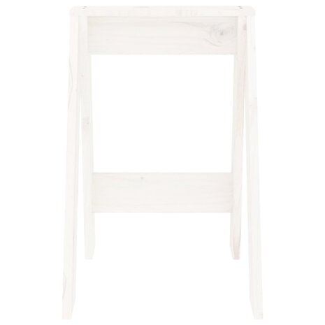 Krukken 2 st 40x40x60 cm massief grenenhout wit