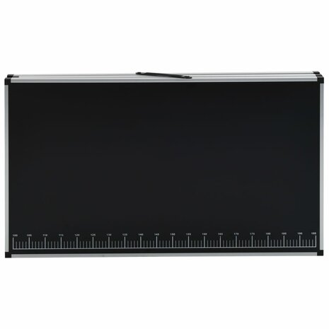 Behangtafel inklapbaar 300x60x78 cm MDF en aluminium