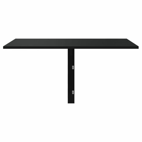 Wandtafel inklapbaar 100x60x56 cm bewerkt hout zwart