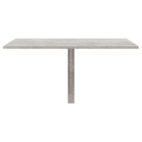 Wandtafel inklapbaar 100x60x56 cm bewerkt hout betongrijs