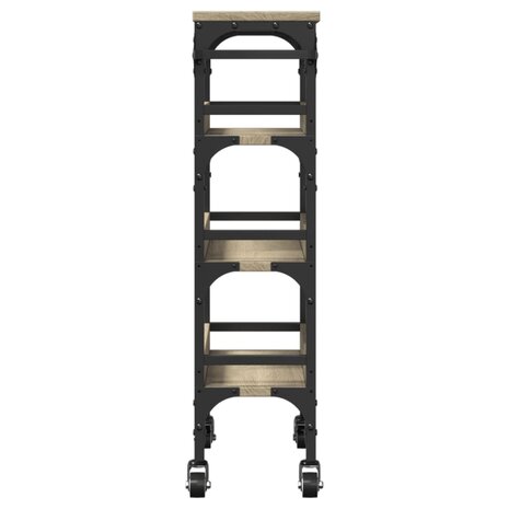 Keukentrolley 53x20x76 cm bewerkt hout sonoma eikenkleurig