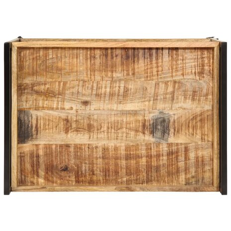 Keukentrolley 80x55x70 cm massief ruw mangohout