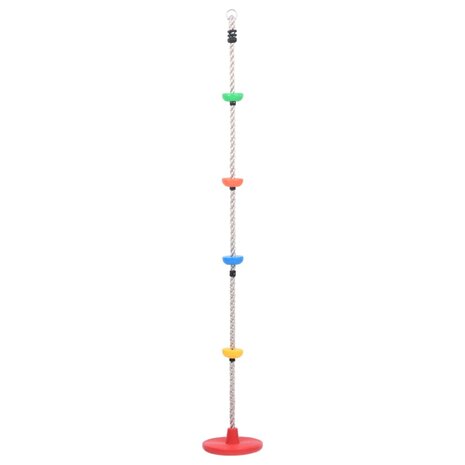 Schommelklimtouw met plateaus en schijf 200 cm