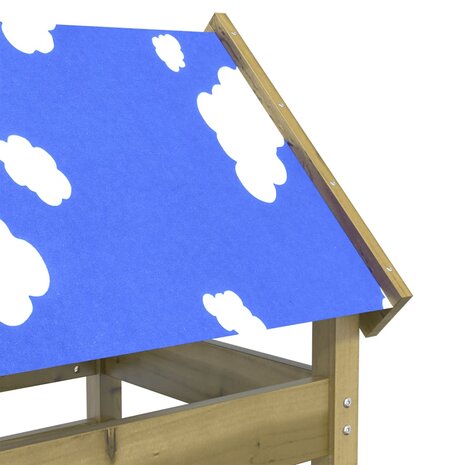 Speeltoren 85x52,5x239 cm geïmpregneerd grenenhout