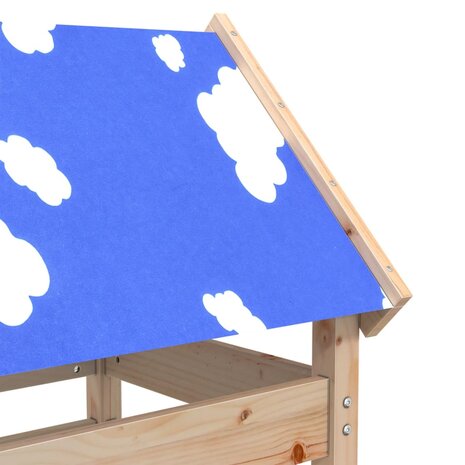 Speeltoren 85x52,5x239 cm massief grenenhout