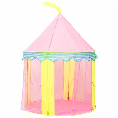Kinderspeeltent met 250 ballen 100x100x127 cm roze