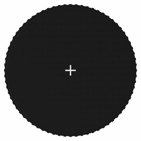 Springmat voor 13 feet/3,96 m ronde trampoline stof zwart