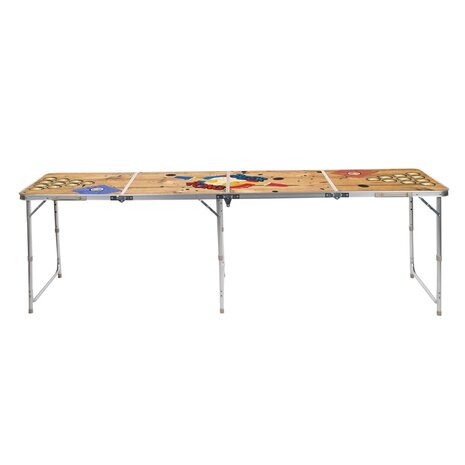 Bierpongtafel inklapbaar 240x60x55 cm MDF en aluminium