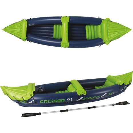 Kajak Cruiser X1 325x81x53 cm blauw en groen