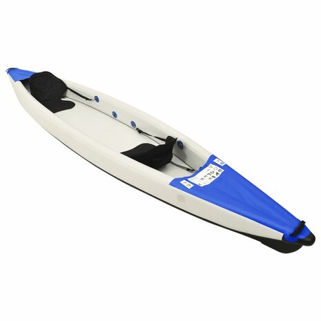 Kajak opblaasbaar 424x81x31 cm polyester blauw
