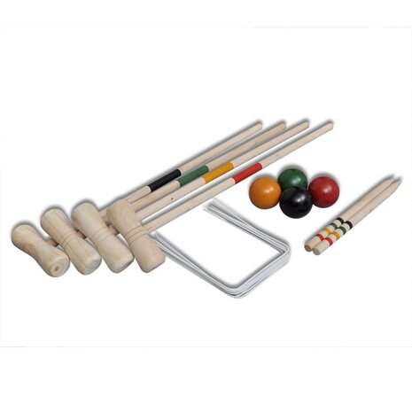 Croquetspel voor 4 spelers hout