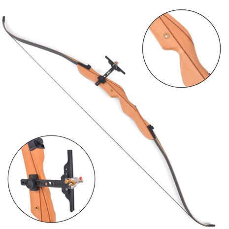 Recurveboog voor volwassenen 68&quot; 32 lb