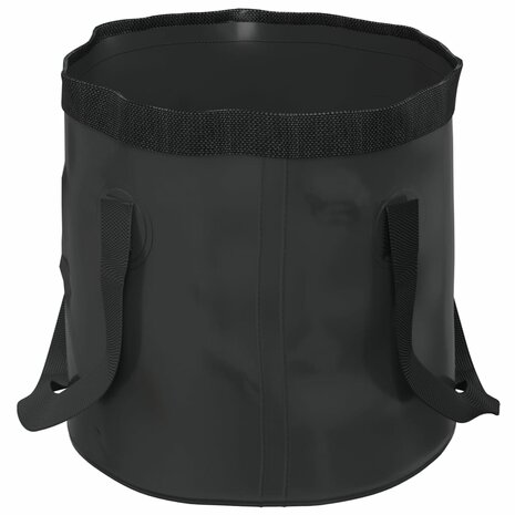 Emmers 2 st inklapbaar 20 L PVC zwart