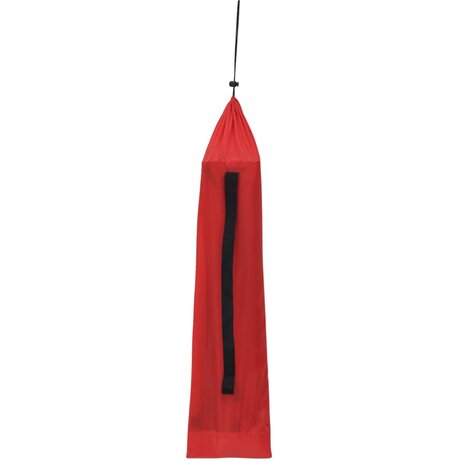 Campingbed 180x60x19 cm oxford stof en staal rood