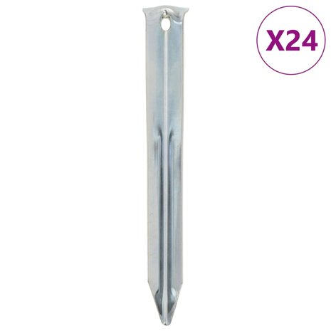 Tentharingen 24 st Ø20 mm 17 cm gegalvaniseerd staal
