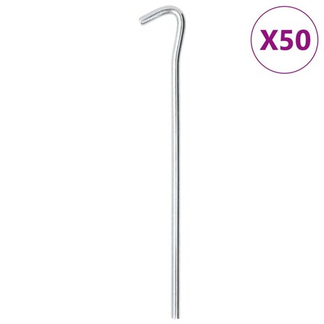 Tentharingen 50 st Ø7 mm 23 cm gegalvaniseerd staal