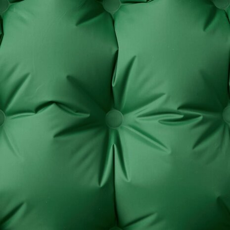 Kampeermatras met kussen zelfopblazend 1-persoons groen