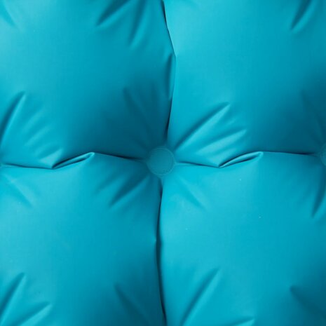 Kampeermatras met kussen zelfopblazend 1-persoons blauw