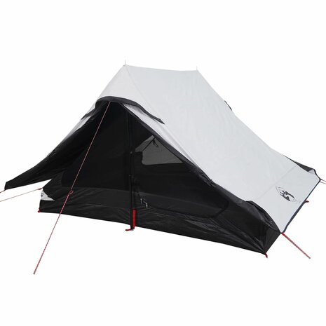 Tent 2-persoons waterdicht verduisterend stof wit
