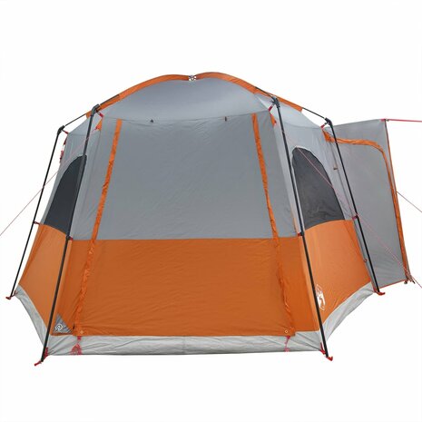 Autotent 4-persoons waterdicht grijs en oranje