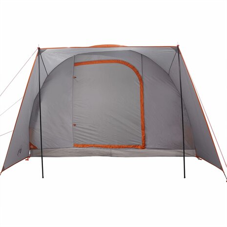 Autotent 2-persoons waterdicht grijs en oranje