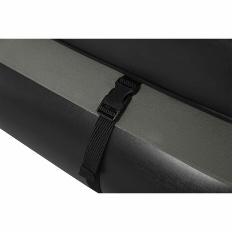 Luchtbed 3-in-1 opblaasbaar 188x99x25 cm zwart en grijs