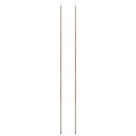 Zonneschermpalen 2 st 250 cm gegalvaniseerd staal