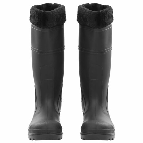 Regenlaarzen met verwijderbare sokken maat 39 PVC zwart