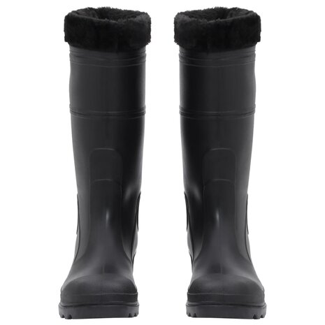 Regenlaarzen met verwijderbare sokken maat 41 PVC zwart