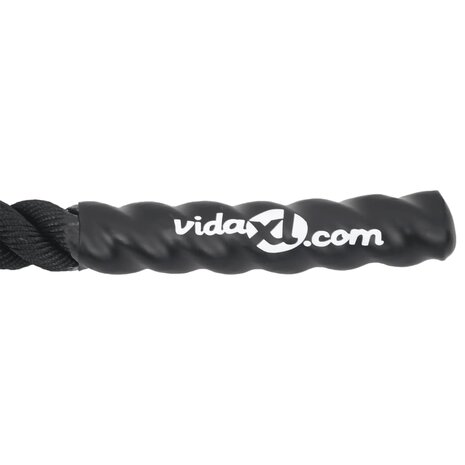 Battle rope 15 m 11 kg polyester zwart