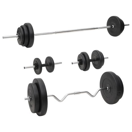 Halterset met gewichten 90 kg