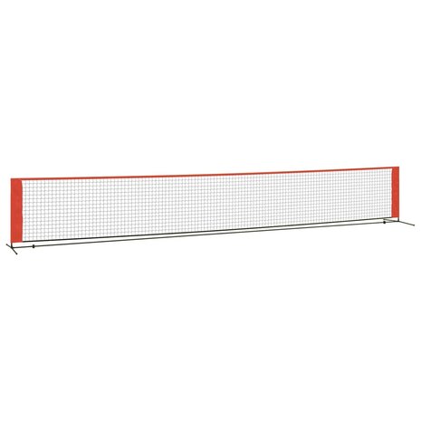 Tennisnet 600x100x87 cm polyester zwart en rood