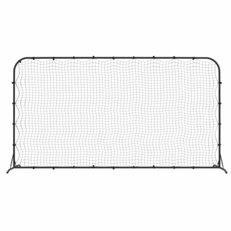 Voetbal rebounder 366x90x183 cm HDPE zwart