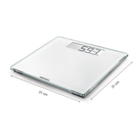 Personenweegschaal Style Sense Comfort 100 180 kg wit 63853