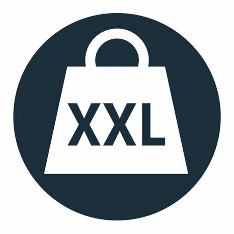 Badkamerkruk Zac XXL PU aluminium zwart