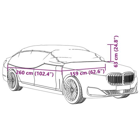 Autohoes half met haken M zilverkleurig