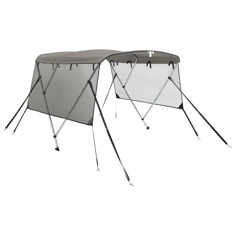 Biminitop 3 bogen met mesh zijwanden 183x(170-182)x137 cm