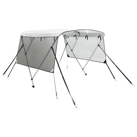 Biminitop 3 bogen met mesh zijwanden 183x(185-198)x137 cm