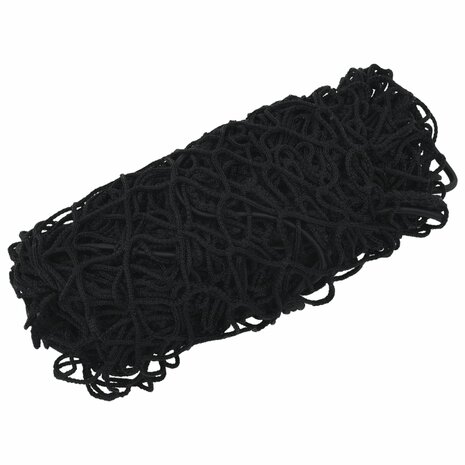 Aanhangwagennet elastisch touw 3,5x3 m polypropeen zwart