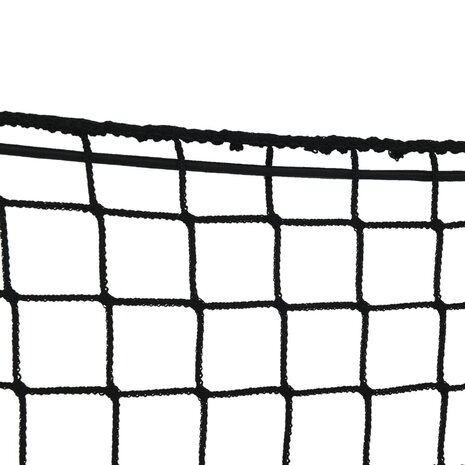 Aanhangwagennet elastisch touw 3x3 m polypropeen zwart