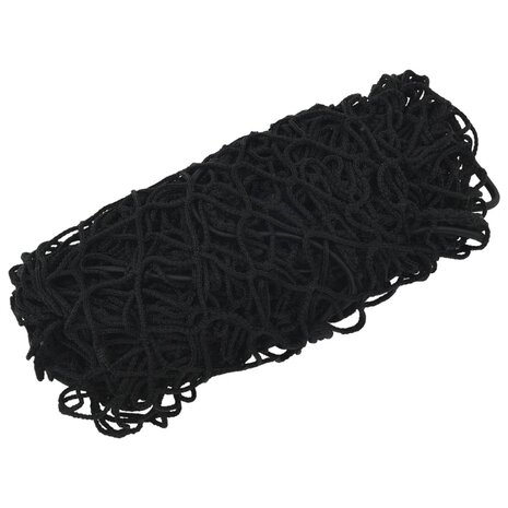 Aanhangwagennet elastisch touw 6x3 m polypropeen zwart