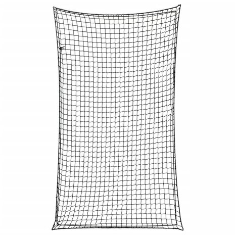 Aanhangwagennet elastisch touw 6x3,5 m polypropeen zwart