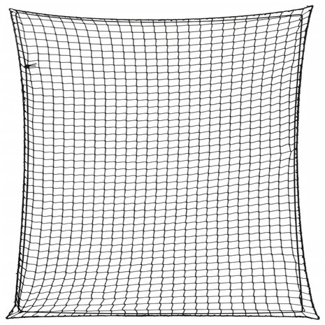 Aanhangwagennet elastisch touw 4x4 m polypropeen zwart