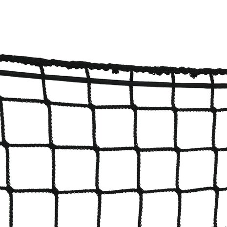 Aanhangwagennet elastisch touw 4x4 m polypropeen zwart