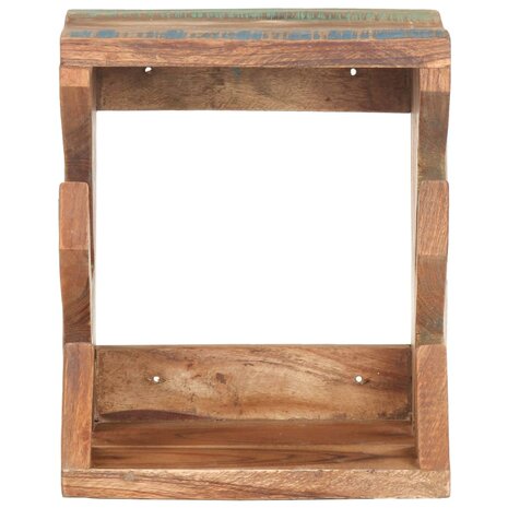 Wandskateboardhouder 25x20x30 cm massief gerecycled hout