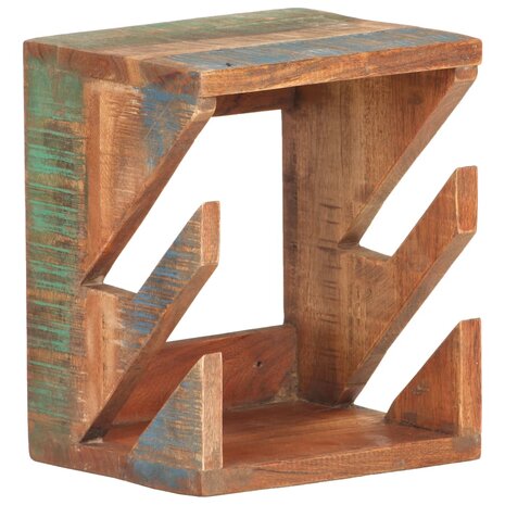 Wandskateboardhouder 25x20x30 cm massief gerecycled hout