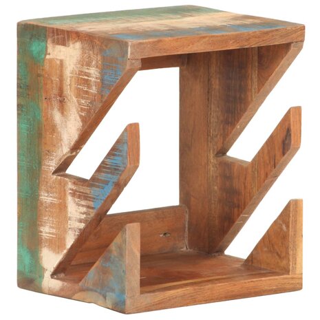 Wandskateboardhouder 25x20x30 cm massief gerecycled hout