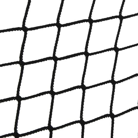 Hooinetten 2 st 75x75 cm vierkant polypropeen zwart
